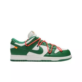 Мужские кроссовки Nike x Off White Dunk Low Pine Green CT0856-100