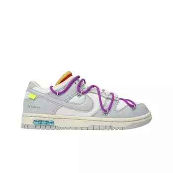 Мужские кроссовки Nike x Off White Dunk Low The 50 Lot 45 DM1602-101
