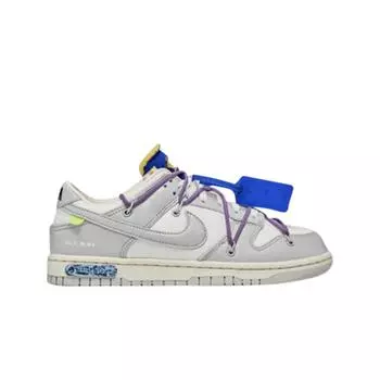 Мужские кроссовки Nike x Off White Dunk Low The 50 Lot 48 DM1602-107