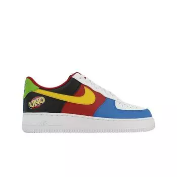 Мужские кроссовки Nike x UNO Air Force 1 07 QS White Yellow Zest DC8887-100