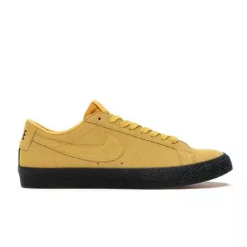 Мужские кроссовки Nike Zoom Blazer Low SB Yellow Ocher черные 864347-701