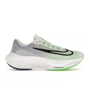 Мужские кроссовки Nike Zoom Fly 5 White Green Strike Blue Racer-Blue Black DM8968-101 44.5