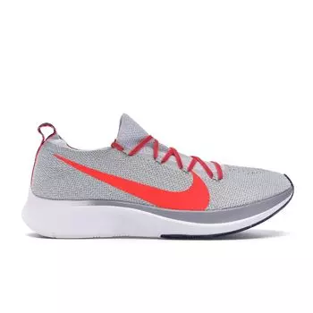 Мужские кроссовки Nike Zoom Fly Flyknit Bright Crimson Red Pure-Platinum AR4561-044