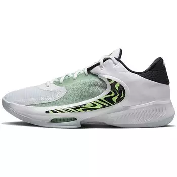 Мужские кроссовки Nike Zoom Freak 4 EP Gray Coastline белые черные Barely-Volt DJ6148-100 40.5