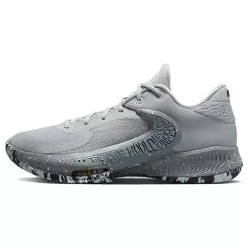 Мужские кроссовки Nike Zoom Freak 4 Etched in Stone Grey Wolf-Grey White DJ6149-004 50.5