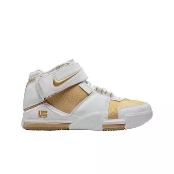 Мужские кроссовки Nike Zoom LeBron 2 Metallic Gold and White DJ4892-100