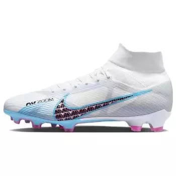 Мужские кроссовки Nike Zoom Mercurial Superfly 9 Pro FG Blast Pack White Pink-Blast Indigo-Haze DJ5598-146 42.5