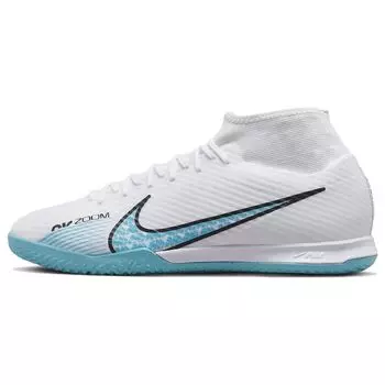 Мужские кроссовки Nike Zoom Mercurial Superfly 9 Academy IC Blast Pack White Pink-Blast Baltic-Blue DJ5627-146 44