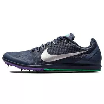 Мужские кроссовки Nike Zoom Rival D 10 Obsidian Wild Berry синие, прозрачно-изумрудные, металлик-серебристые 907566-406 44
