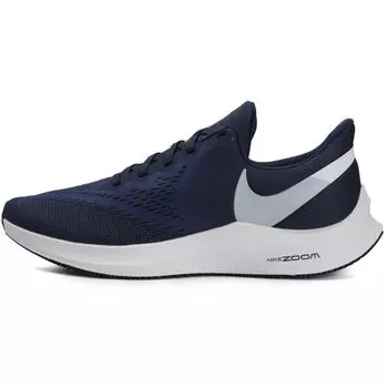 Мужские кроссовки Nike Zoom Winflo 6 Midnight Navy Blue Pure-Platinum AQ7497-401