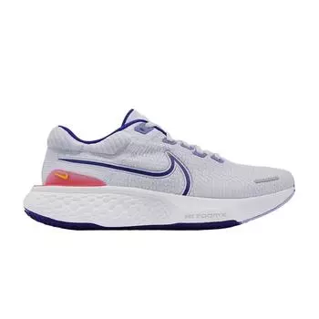 Мужские кроссовки Nike ZoomX Invincible Run Flyknit 2 Football Grey Concord белые ярко-малиновые желто-охровые DH5425-005 38.5
