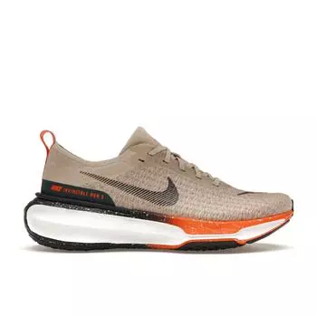 Мужские кроссовки Nike ZoomX Invincible Run Flyknit 3 Oatmeal Safety Orange Cream Total-Orange Black FQ8720-140 45