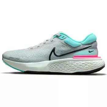 Мужские кроссовки Nike ZoomX Invincible Run Flyknit Grey Fog Dynamic Turquoise Hyper-Pink Black CT2228-003 38.5