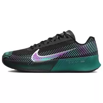 Мужские кроссовки NikeCourt Air Zoom Vapor 11 Attack Premier Deep Jungle Fuchsia Black Clear-Jade-Ii Multi-Colour FD6693-001 40.5