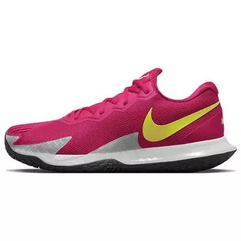 Мужские кроссовки NikeCourt Zoom Vapor Cage 4 Rafa Hibiscus Yellow Strike Pink Mystic-Hibiscus DD1579-600 44.5