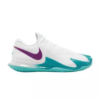 Мужские кроссовки NikeCourt Zoom Vapor Cage 4 Rafa White Washed Teal Red-Plum DD1579-153 41