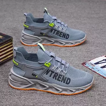 Мужские кроссовки, новая весенняя мужская повседневная обувь, тканая дышащая обувь с высокой талией, модная мужская обувь 39