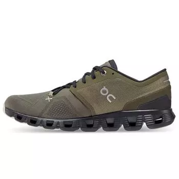 Мужские кроссовки ON Cloud X 3 Olive Reseda зеленые 60.98704 44.5