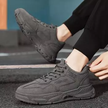 Мужские кроссовки, осенние новые мужские повседневные туфли, высококачественные, с плоской подошвой, прочные, модные, рабочая обувь, бесплатная доставка, обувь для мужчин 39 хаки