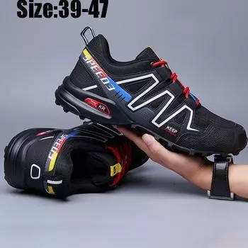 Мужские кроссовки Походная обувь Большой размер 39-47 Мужская обувь Кроссовки Мужские 2023 39 чёрный/камуфляжный