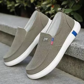 Мужские кроссовки, повседневная обувь, новые мокасины без застежек, нескользящая мягкая подошва, удобная обувь, мужская дышащая нескользящая обувь в стиле ретро для вождения 39