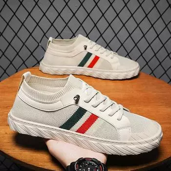 Мужские кроссовки повседневная обувь сращивание модная одежда спортивная обувь для отдыха на открытом воздухе для мальчиков плоская легкая дышащая обувь 39