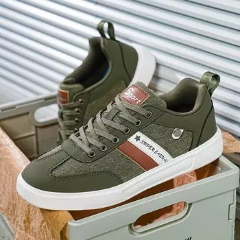 Мужские кроссовки Повседневная парусиновая обувь 39 темно-зеленого