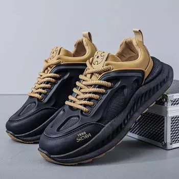 Мужские кроссовки, повседневная спортивная обувь, мужская осенняя мода, легкая дышащая обувь, мужская толстая подошва, кроссовки для бега Zapatillas Mujer 39