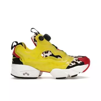 Мужские кроссовки Reebok Atmos x Instapump Fury Citron Animal Желтый Красный Белый FZ4432