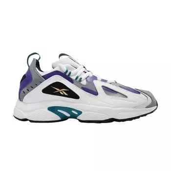 Reebok DMX Series 1200 White Team Purple Teal Unisex Sneakers Footwear-White Seaport-Teal H01424 36.5