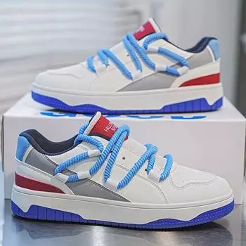 Мужские кроссовки, роскошные дизайнерские 2025, обувь для скейтбординга, удобные повседневные теннисные туфли на плоской подошве, модная спортивная обувь для подростков для мужчин 39 чёрный