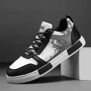 Мужские кроссовки Роскошные уличные кроссовки для мужской обуви Тренировочные легкие повседневные кроссовки Обувь для скейтборда Коренастая спортивная обувь 45 белый