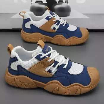 Мужские кроссовки Роскошные уличные кроссовки для мужской обуви Тренировочные легкие повседневные кроссовки Обувь для скейтборда Коренастая спортивная обувь 44 серый