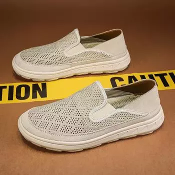 Мужские кроссовки с дышащей сеткой, летняя обувь без шнуровки для мужчин, спортивная обувь, легкая амортизирующая тренировочная теннисная обувь, большие размеры 38-47 38