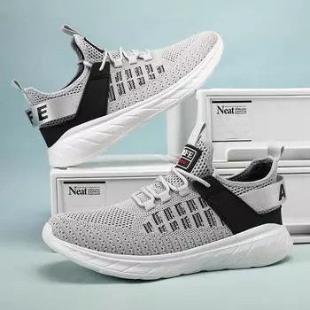 Мужские кроссовки с дышащей сеткой, спортивные амортизирующие кроссовки, повседневная обувь 39 синий