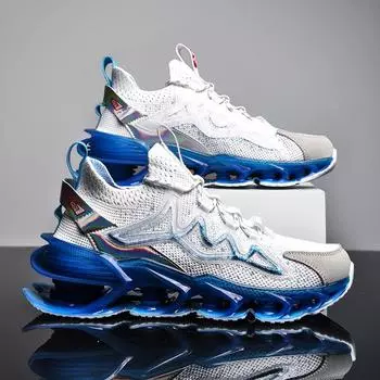 Мужские кроссовки с лезвиями, дышащие кроссовки, обувь для бега, модная противоскользящая амортизирующая спортивная обувь для тренировок, Zapatillas для подростков 46