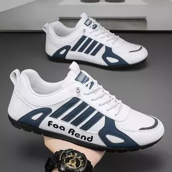 Мужские кроссовки с одной педалью, весна 2025, новые, водонепроницаемые и нескользящие, для спорта, бега, повседневные, черные, для работы, для страхования труда, для мужчин 39