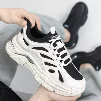 Мужские кроссовки с сетчатой поверхностью, теннисные туфли для отдыха, кроссовки для бега по дороге, повседневная обувь для ходьбы для мужчин 39