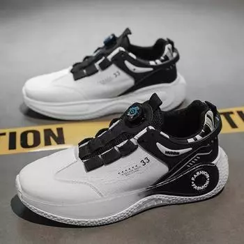 Мужские кроссовки с вращающейся пряжкой, удобные, нескользящие, со шнуровкой, прочные, для активного отдыха на природе 39