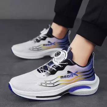 Мужские кроссовки с вращающейся пряжкой, женские светоотражающие кроссовки для бега на открытом воздухе, спортивная нескользящая обувь унисекс INS 39