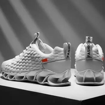 Мужские кроссовки сетчатые дышащие модные спортивные повседневные кроссовки для ходьбы 39 красный