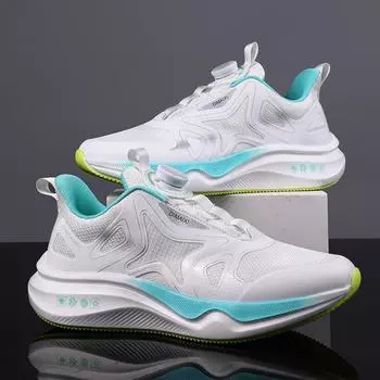 Мужские кроссовки сетчатые дышащие мужские повседневные туфли удобные нескользящие устойчивые амортизирующие легкие баскетбольные кроссовки Basket Homme 39 чёрный