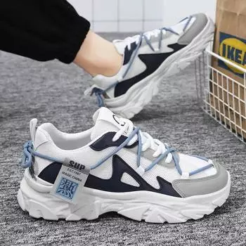 Мужские кроссовки сетчатые дышащие повседневные туфли для занятий спортом на открытом воздухе кроссовки для мужчин теннисные тренировочные туфли на шнуровке Zapatillas Hombre 39