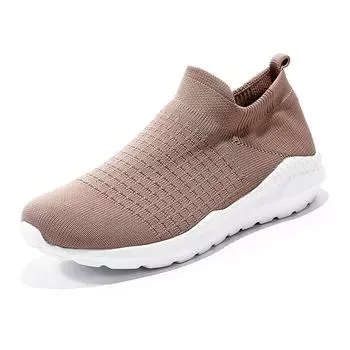 Мужские кроссовки Slip On Heighteen Soft Sole Light Weight Casual Shoes Дышащие спортивные лоферы Shoes Plus Size Khaki Black US6.5 (CN39) чёрный