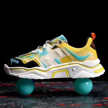 Мужские кроссовки смешанного цвета, сетчатые высокие уличные кроссовки для бега, мужская обувь 39 черный серый