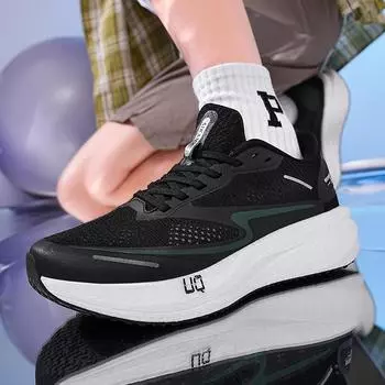 Мужские кроссовки Спортивные кроссовки Мужская обувь Прогулочные баскетбольные кроссовки Мужские кроссовки хорошего качества на платформе для бега 39 чёрный