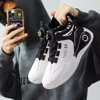 Мужские кроссовки SYTK с вращающейся пряжкой, удобные, нескользящие, прочные, со шнуровкой, для активного отдыха на природе, обувь на картинке ниже 39