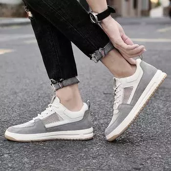 Мужские кроссовки Tenis Masculino Suede Leather для скейтбординга, новые повседневные кроссовки для активного отдыха, простые мужские кроссовки из вулканизированной кожи 37 чёрный