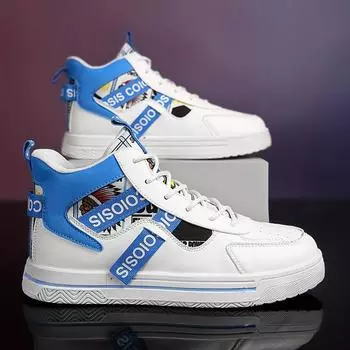 Мужские кроссовки удобные мягкие нескользящие износостойкие плюс бархат сохраняют тепло водонепроницаемые универсальные модные новые модные с круглым носком 39