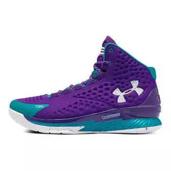 Мужские кроссовки Under Armour Curry 1 Retro Father to Son 2022 Purple Pride Bold-Aqua 3026075-500 42.5